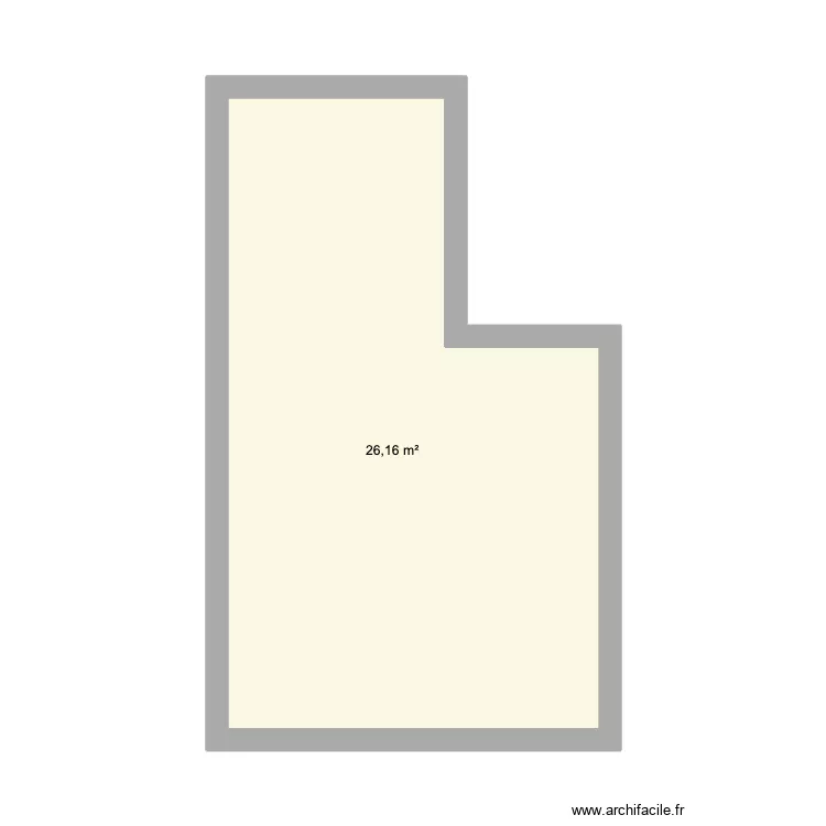 Attic. Floor plan with 