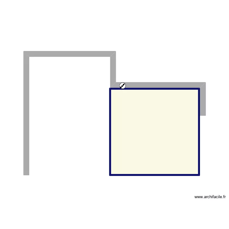 Trindade. Floor plan with 1  and 11 m²