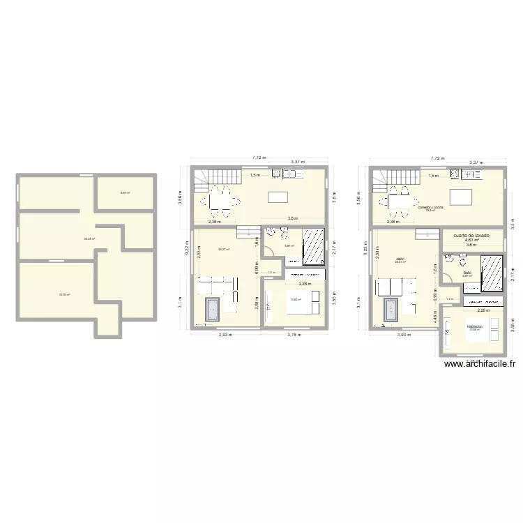 CASA LA FRANCIA CECILIA. Floor plan with 11  and 190 m²