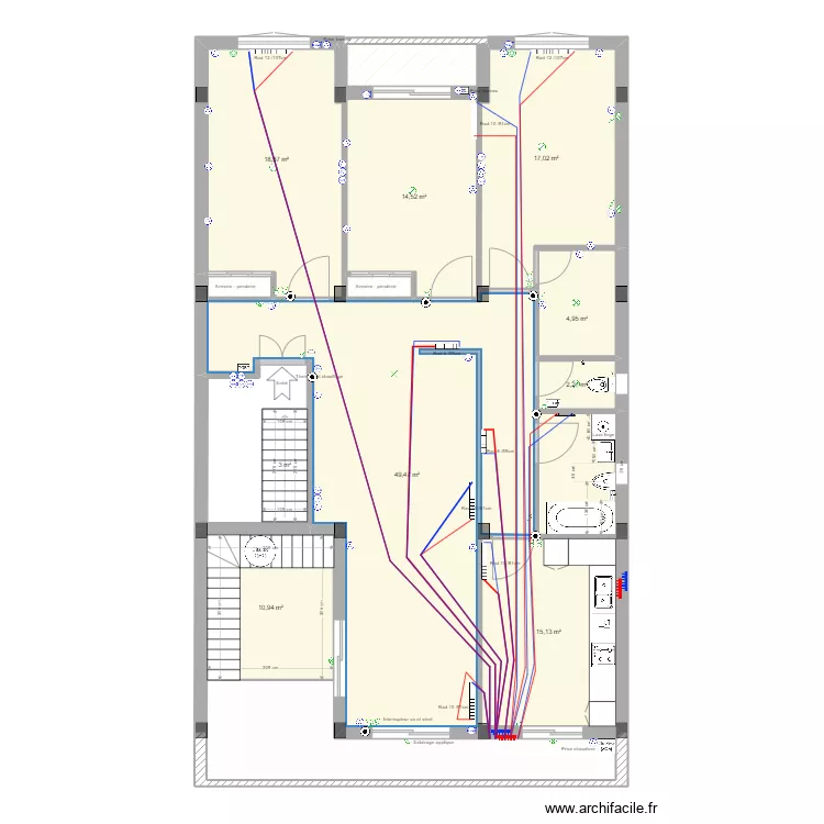 Mehdi Zaafour 4 route. Floor plan with 