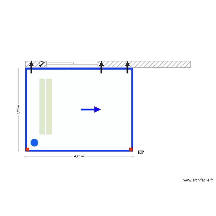 Seibel CASCAIS. Floor plan with 1 and 13 m² Seibel CASCAIS. Floor plan with 1 and 13 m²