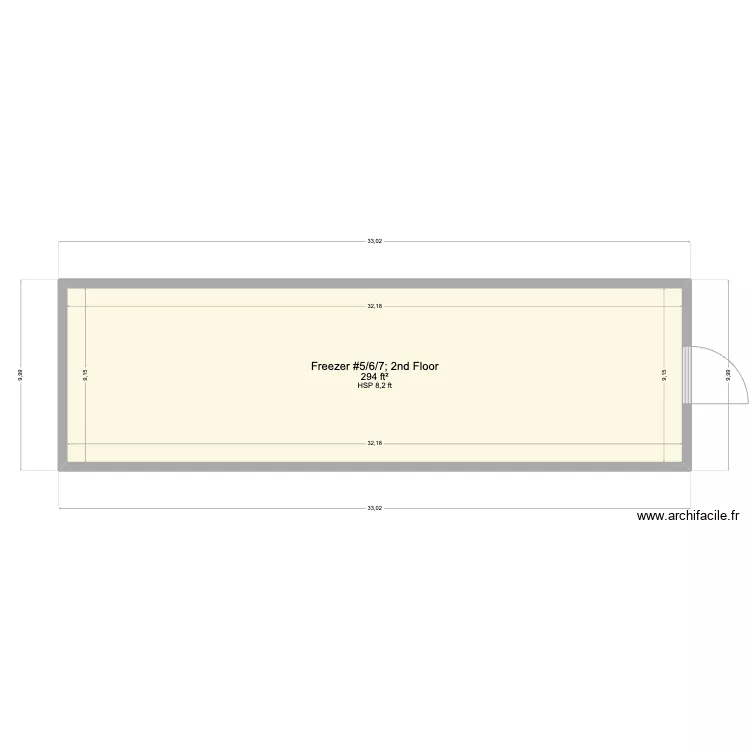 DES Freezer #8. Floor plan with DES Freezer #8. Floor plan with