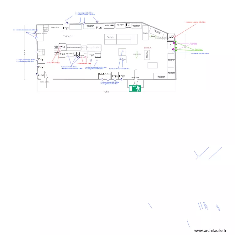 Cuisine Imagine Dragon - Groupama Stadium -2026. Floor plan with Cuisine Imagine Dragon - Groupama Stadium -2026. Floor plan with