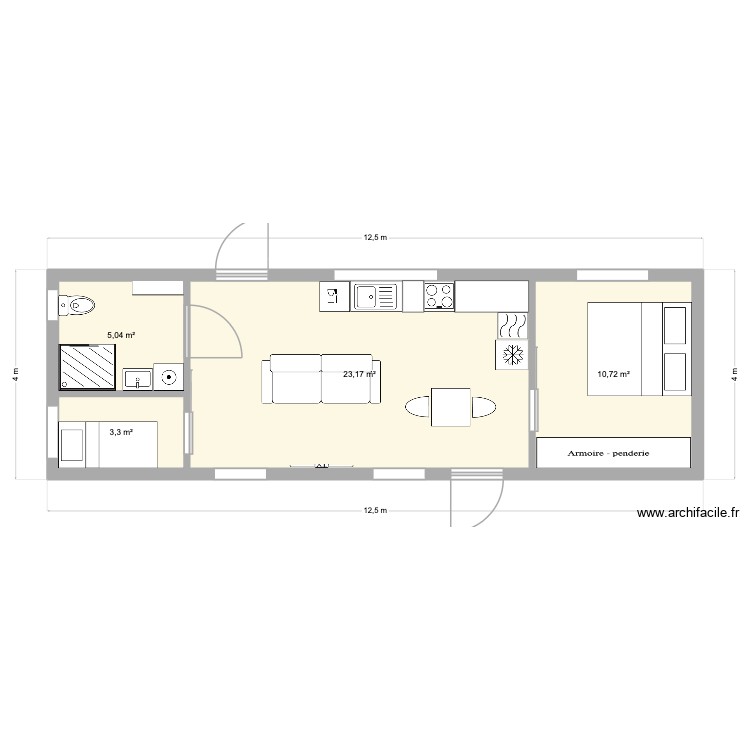 Attefallshuset 50kvm. Floor plan with 0 room and 0 m2 Attefallshuset 50kvm. Floor plan with 0 room and 0 m2