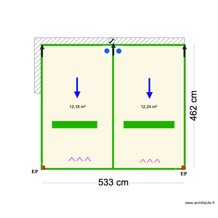 Fiona Gallangher. Floor plan with 