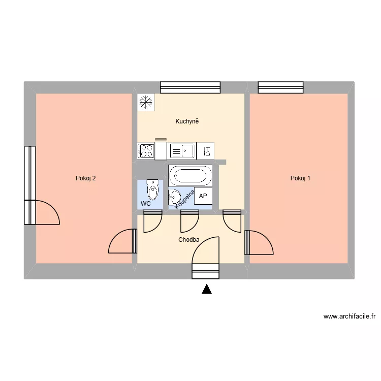 Boleslavova 1115, byt 17. Floor plan with 11  and 178 m²