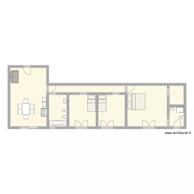 APT_Karen. Floor plan with 8 and 90 m² APT_Karen. Floor plan with 8 and 90 m²