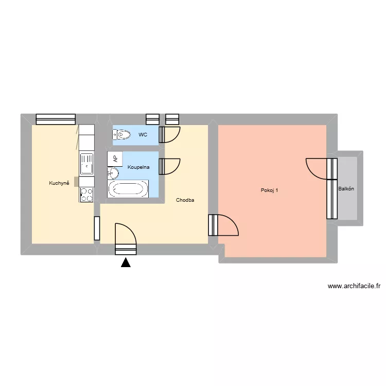 Hudební 1089, byt 3. Floor plan with 11 and 173 m² Hudební 1089, byt 3. Floor plan with 11 and 173 m²
