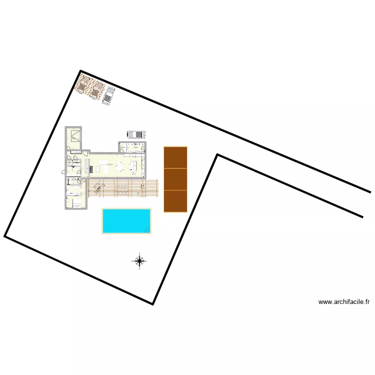Plan Rev 4. Floor plan with 21  and 293 m²