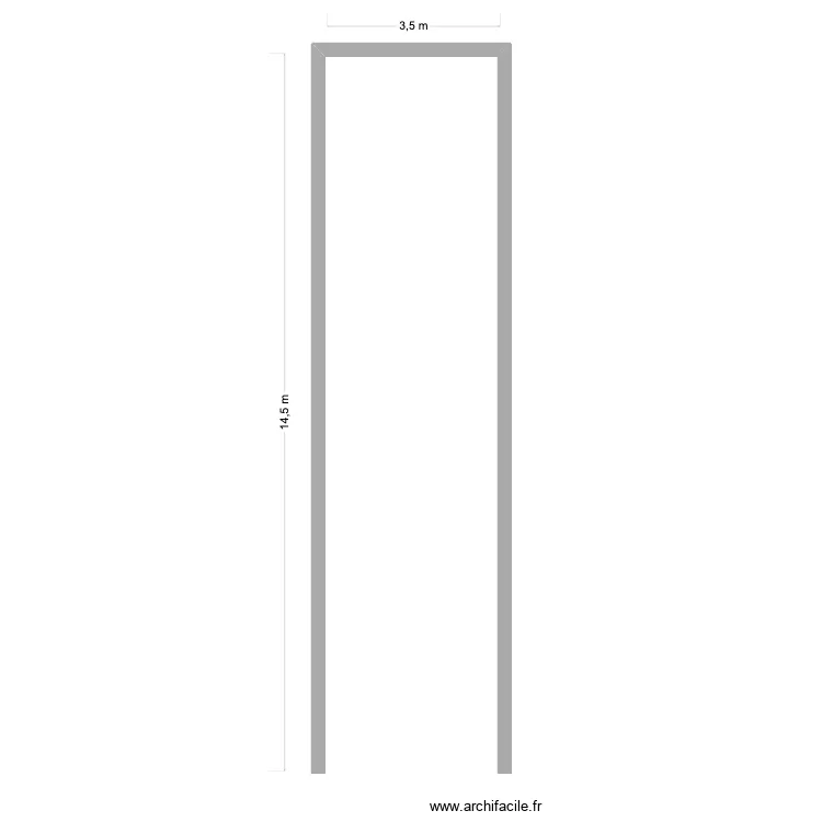 Araujo Bloom. Floor plan with 1 Room and 24 m²