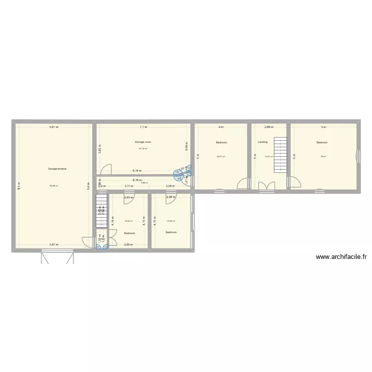 Chemieux ponsan etage. Floor plan with Chemieux ponsan etage. Floor plan with