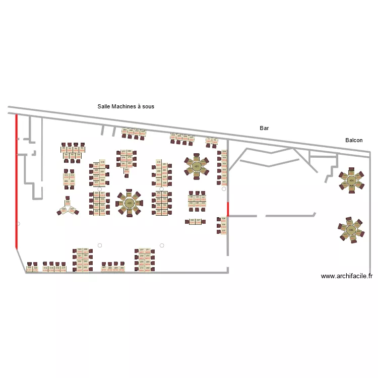 Plan phase 24.03 decalage. Floor plan with 1  and 2 m²