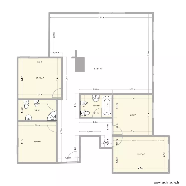 novo. Floor plan with 7 and 106 m² novo. Floor plan with 7 and 106 m²