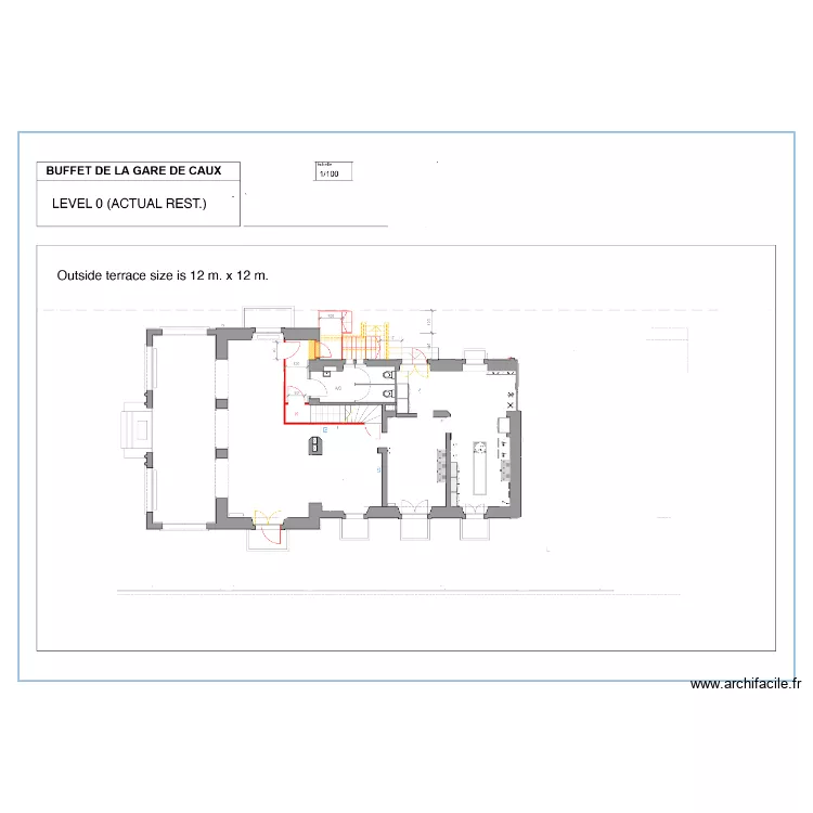 Greek Street 2. Floor plan with 