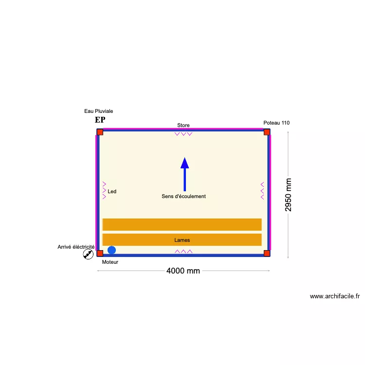 Moufarak. Floor plan with 