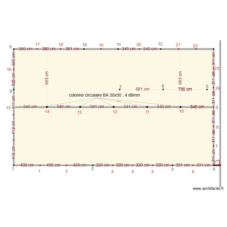 colonne circlaire. Floor plan with 0 room and 0 m2
