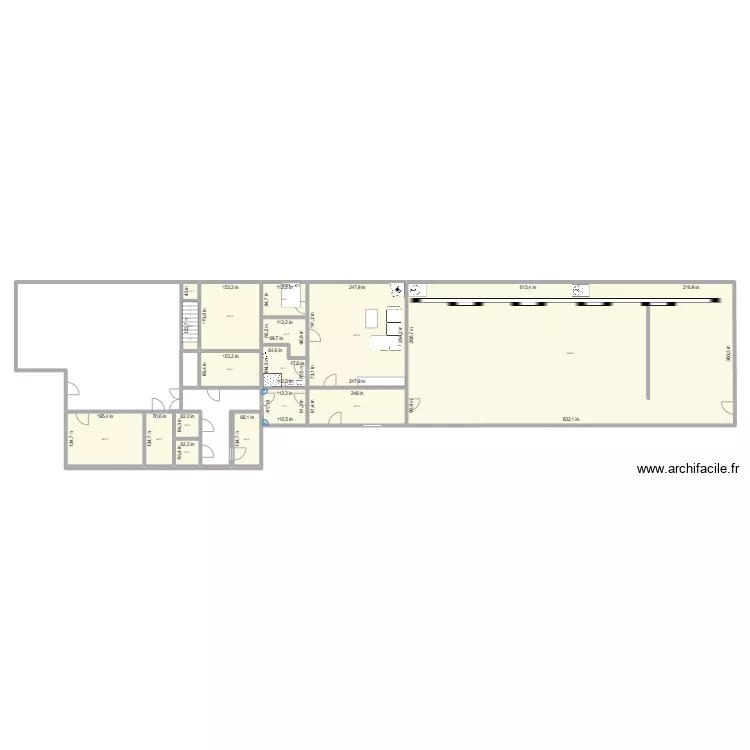 D Station as is. Floor plan with 