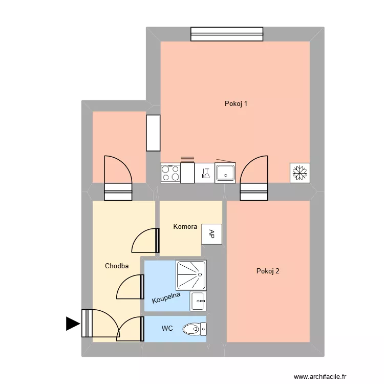 V&yacute;stavn&iacute; 2305_43, byt 1. Floor plan with 12  and 168 m²