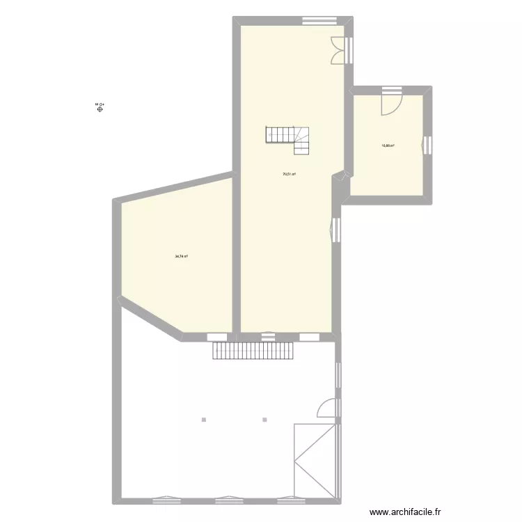 Moulin de la roche sans meuble. Floor plan with 22 and 532 m² Moulin de la roche sans meuble. Floor plan with 22 and 532 m²