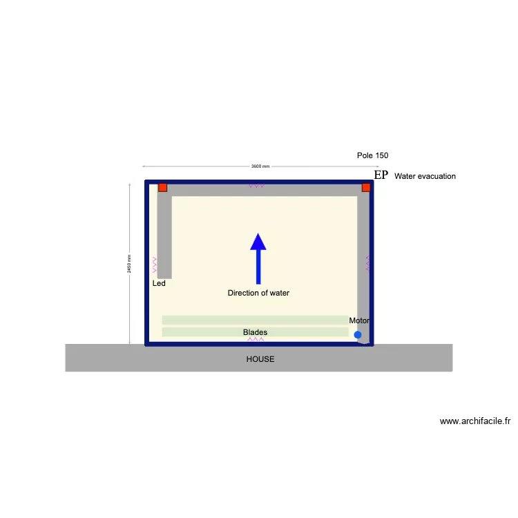 Steenvoorden 2. Floor plan with 1 Room and 7 m²