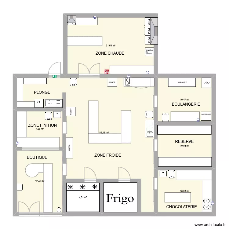 marilou lombard. Floor plan with 8  and 129 m²