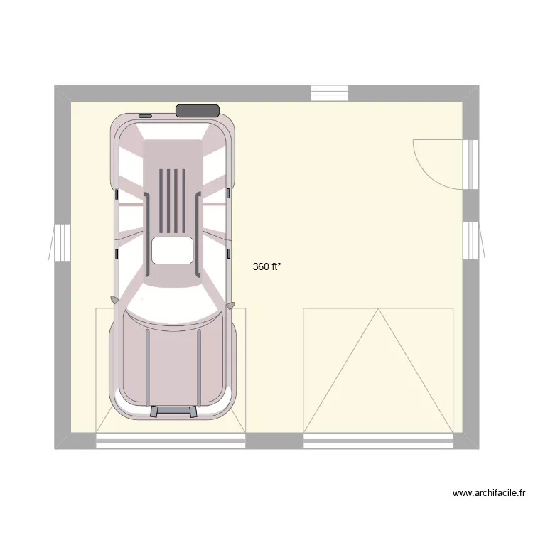 Garage. Floor plan with 