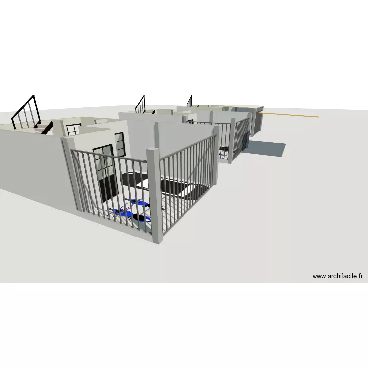 casa. Floor plan with 3  and 50 m²