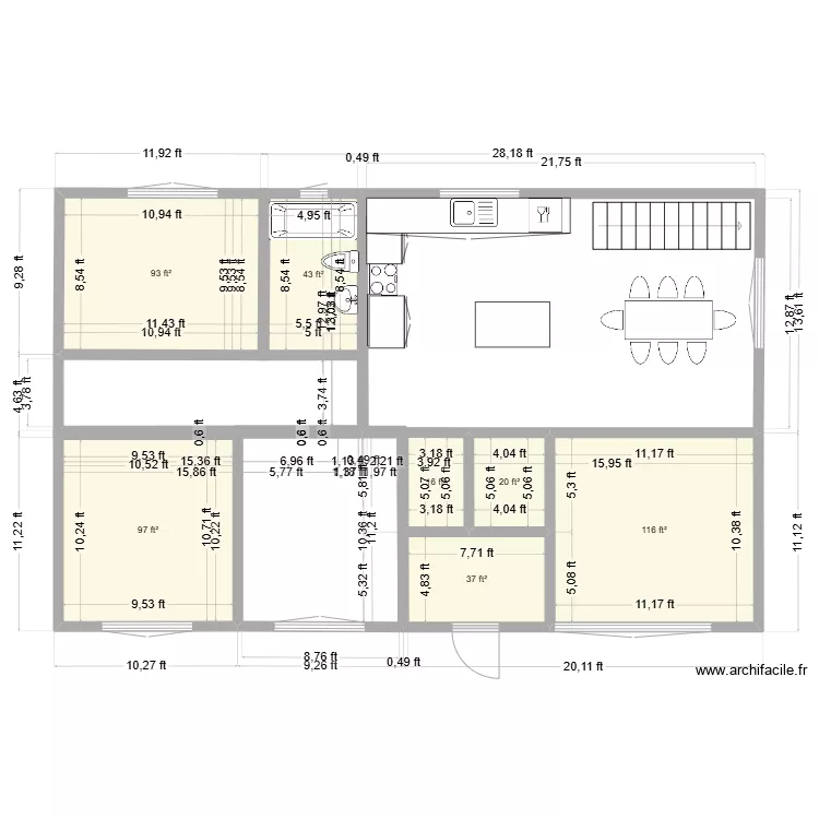 212 Bernard. Floor plan with 