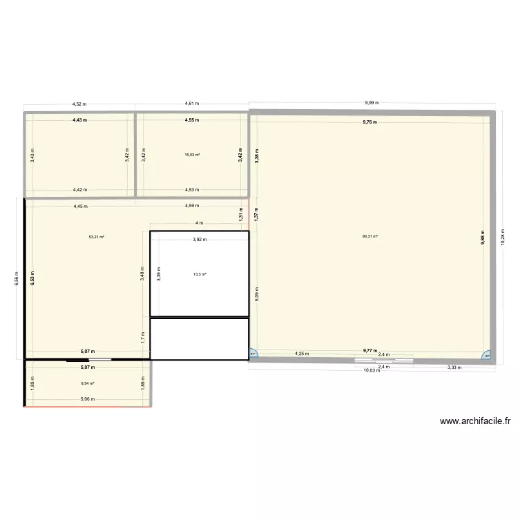 Plan-Maison2. Floor plan with 