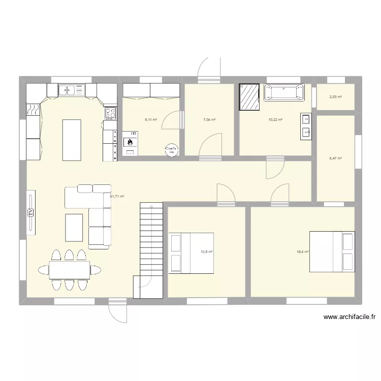 bloxk. Floor plan with 