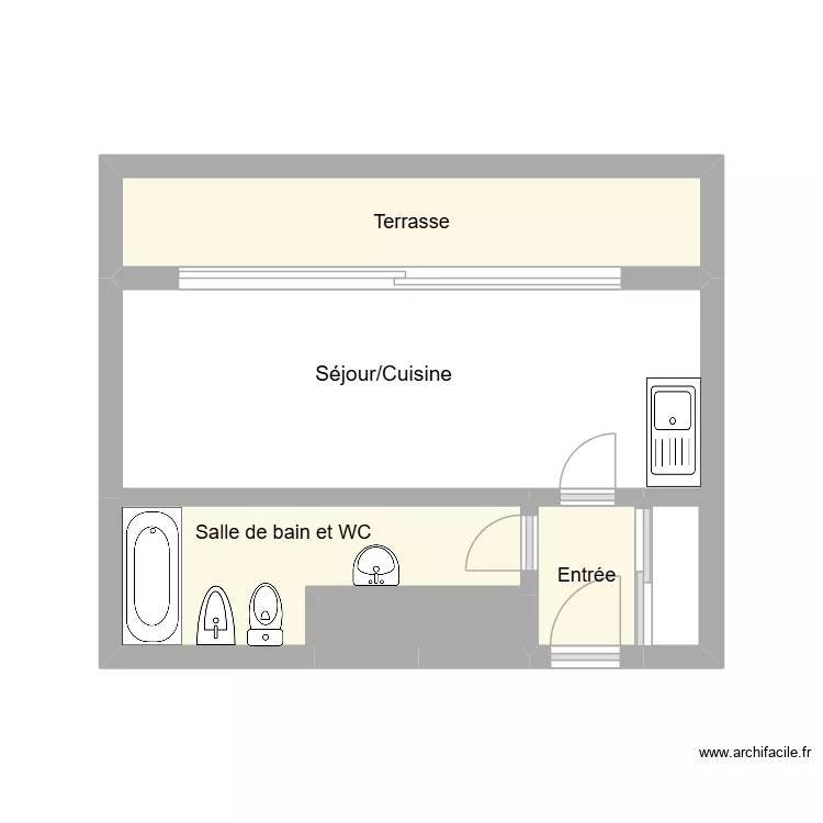 52092. Floor plan with 4 and 10 m² 52092. Floor plan with 4 and 10 m²