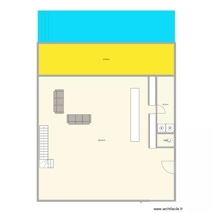 RDC NATIVA. Floor plan with 4 Rooms and 187 m²