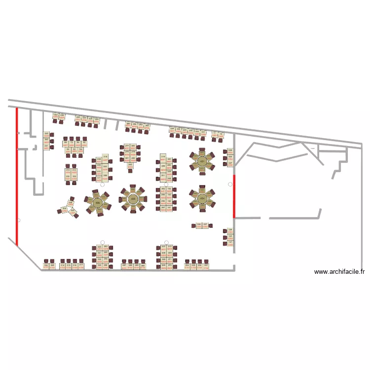Plan phase 2 Chgmt poker. Floor plan with 