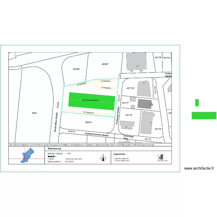 Ingersheim. Floor plan with 