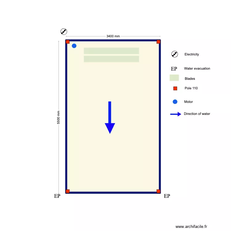 Lindfords IZZY. Floor plan with 1 Room and 18 m² Lindfords IZZY. Floor plan with 1 Room and 18 m²