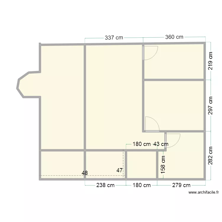 Appartement III.3. Floor plan with 