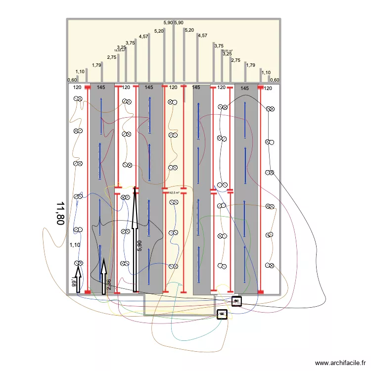 sala arriba 4. Floor plan with 