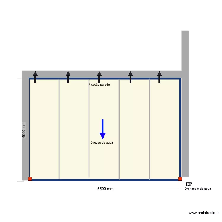 4000*5500 Koelho solid. Floor plan with 4000*5500 Koelho solid. Floor plan with