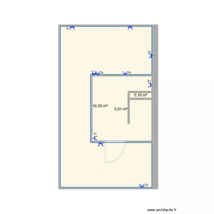 dave zahr z&aacute;suvky. Floor plan with 