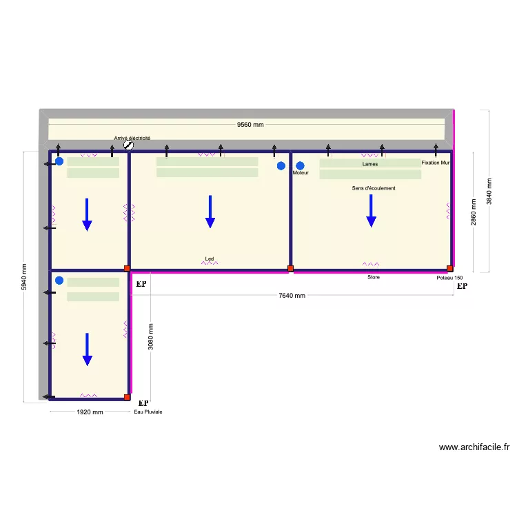 Fernandes. Floor plan with 5 and 36 m² Fernandes. Floor plan with 5 and 36 m²