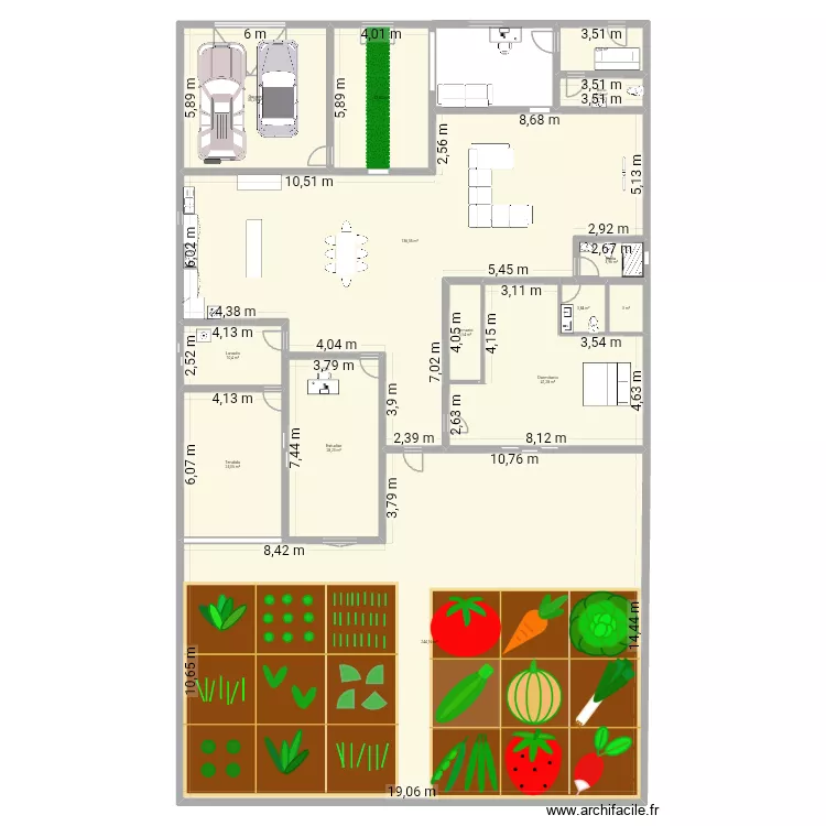 Casa. Floor plan with 14  and 572 m²