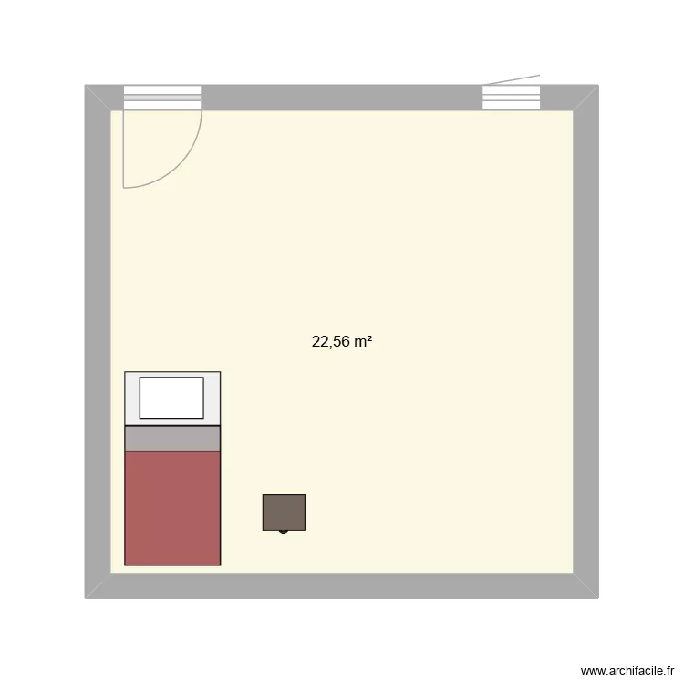 dfbn. Floor plan with 1  and 23 m²