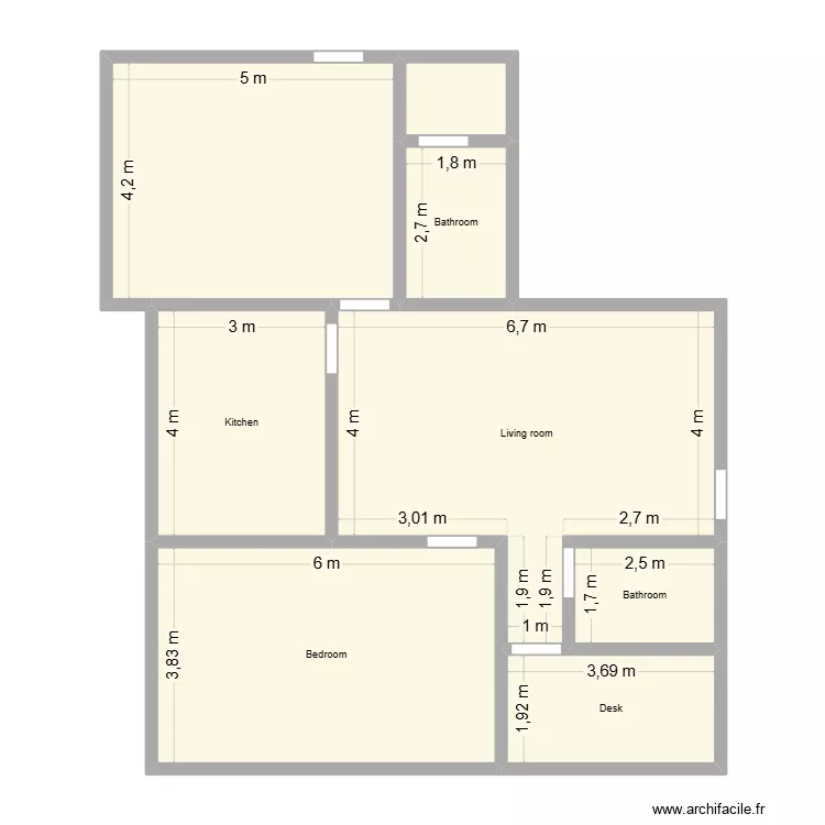 Osss. Floor plan with 