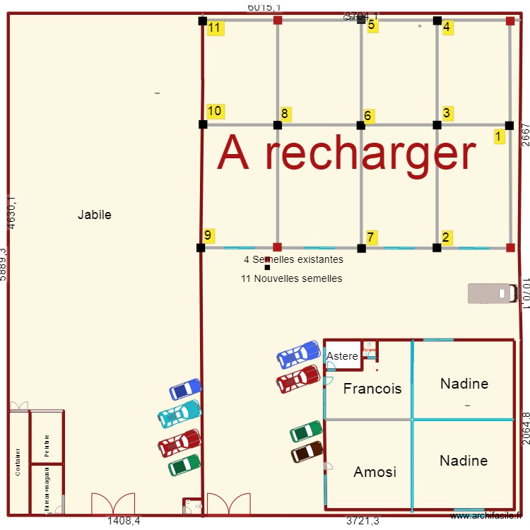 Partition Quartier industriel3. Floor plan with 0 room and 0 m2