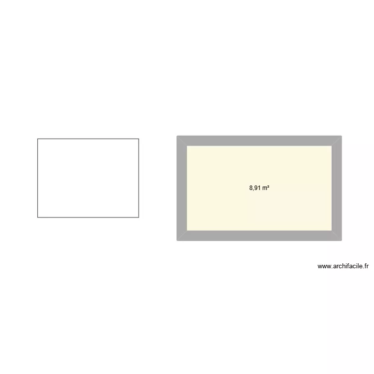 plan1. Floor plan with 1  and 9 m²