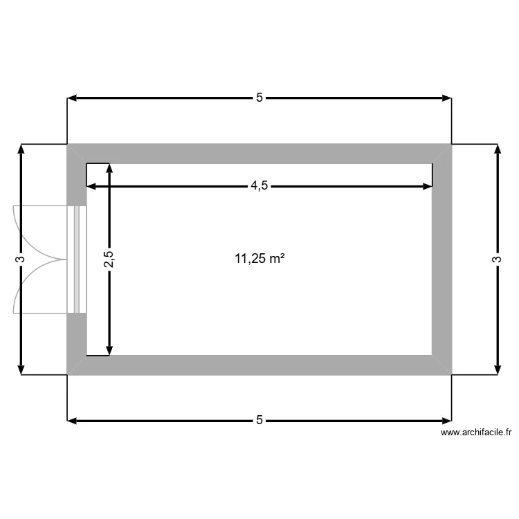 Baruunturuun. Floor plan with 1 and 11 m² Baruunturuun. Floor plan with 1 and 11 m²