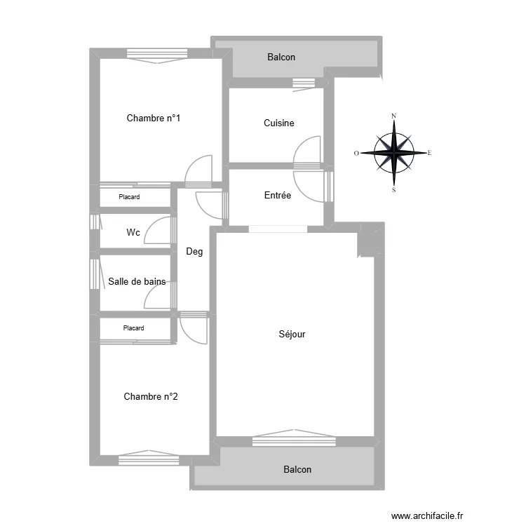 51734. Floor plan with 12  and 68 m²