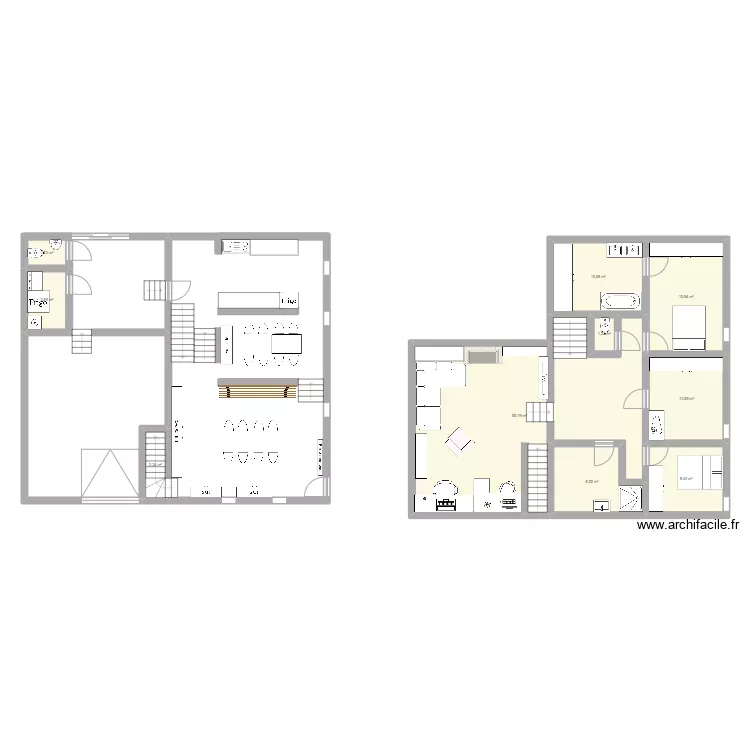 Maison loutre. Floor plan with Maison loutre. Floor plan with