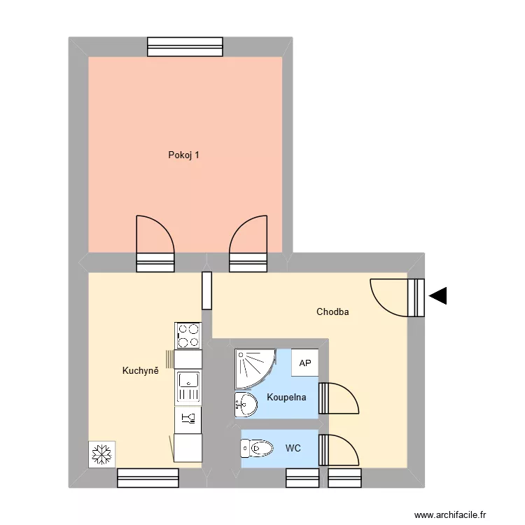 Eduarda Urxe 274, byt 5. Floor plan with 10  and 165 m²