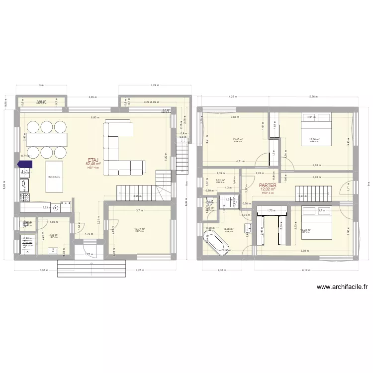 PARTER PLAN OPEN SPACE ECO 2. Floor plan with 